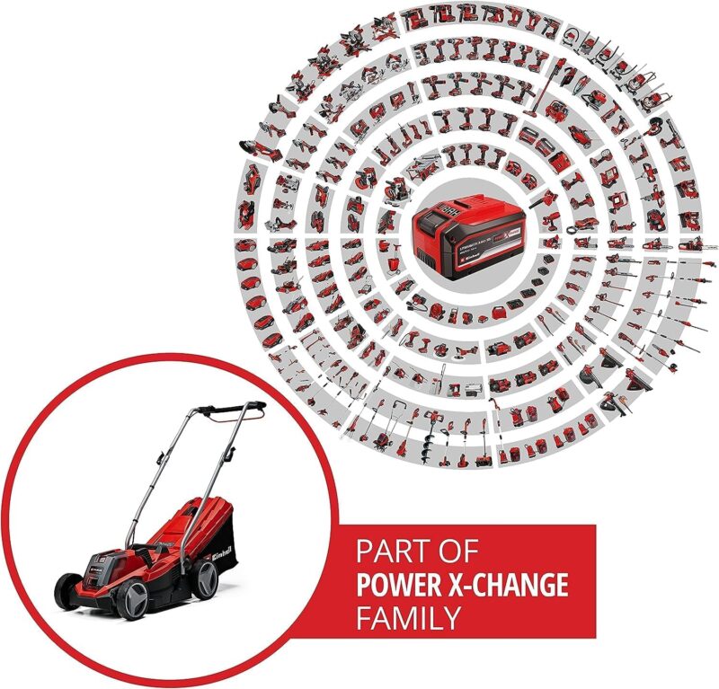 Einhell Akku-Rasenmäher GE-CM 18/33 Li Kit 18V, 33cm Schnittbreite, inkl. 4,0Ah Akku und Ladegerät